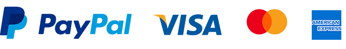 PayPal, Visa, Mastercard and American Express